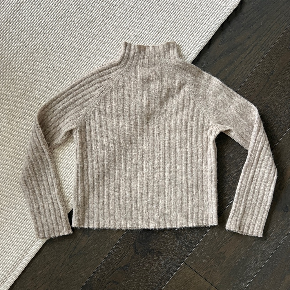 Micaela Greg Ribbed Cashmere Turtleneck